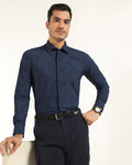 TechPro Formal Navy Printed Shirt - Kyler