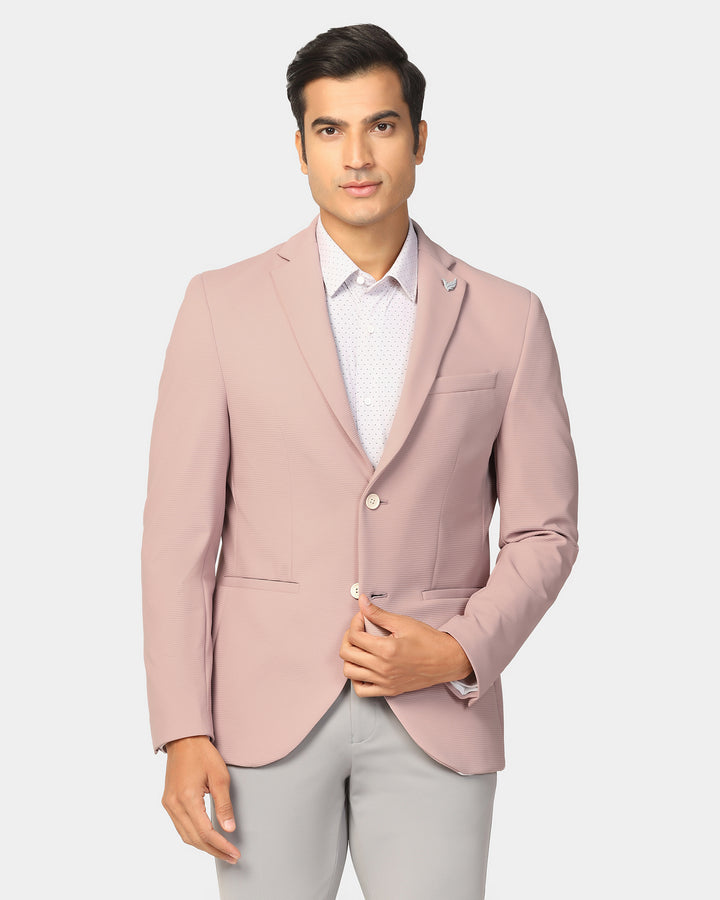 TechPro Formal Peach Stripe Blazer - Kuma