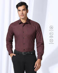 TechPro Formal Red Printed Shirt - Blade