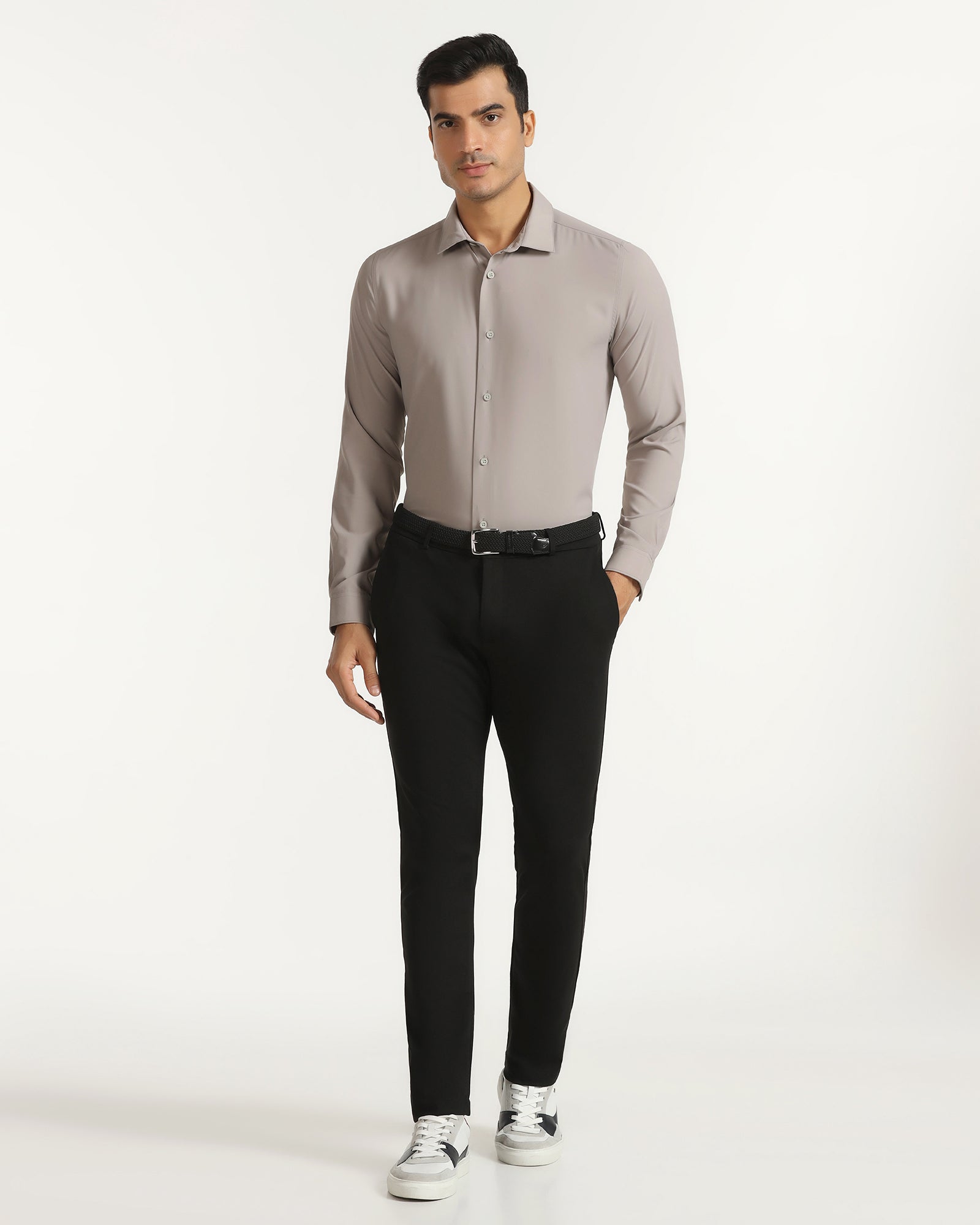 TechPro Formal Tan Solid Shirt - Greece