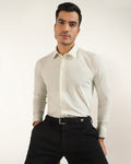 TechPro Formal White Printed Shirt - Kyler