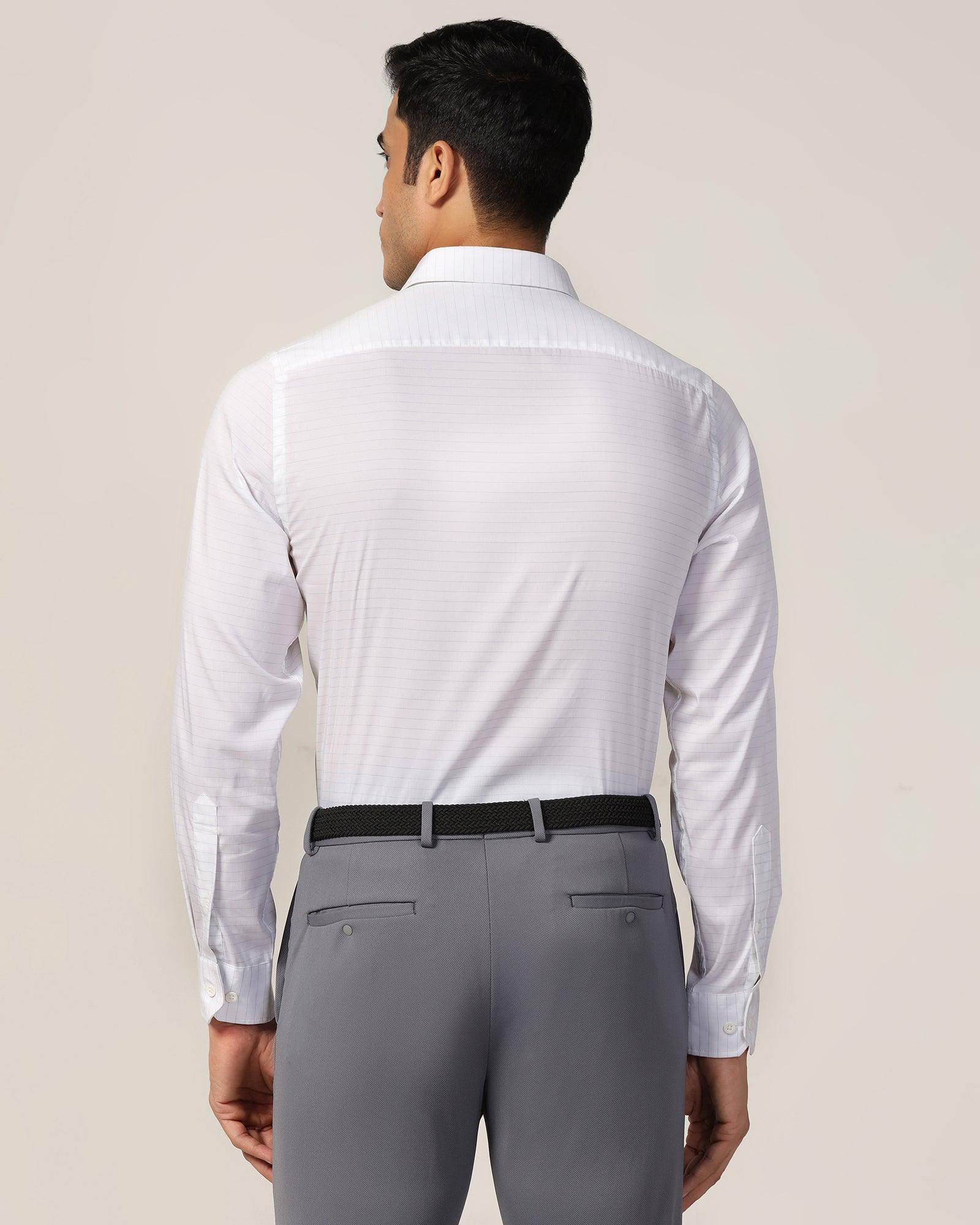 TechPro Formal White Solid Shirt - Theory