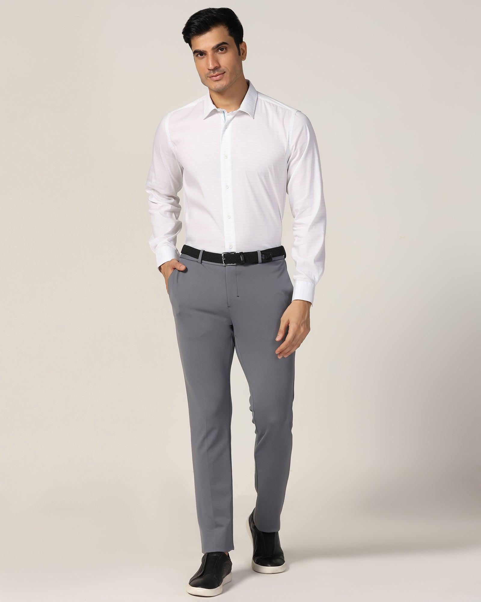 TechPro Formal White Solid Shirt - Theory