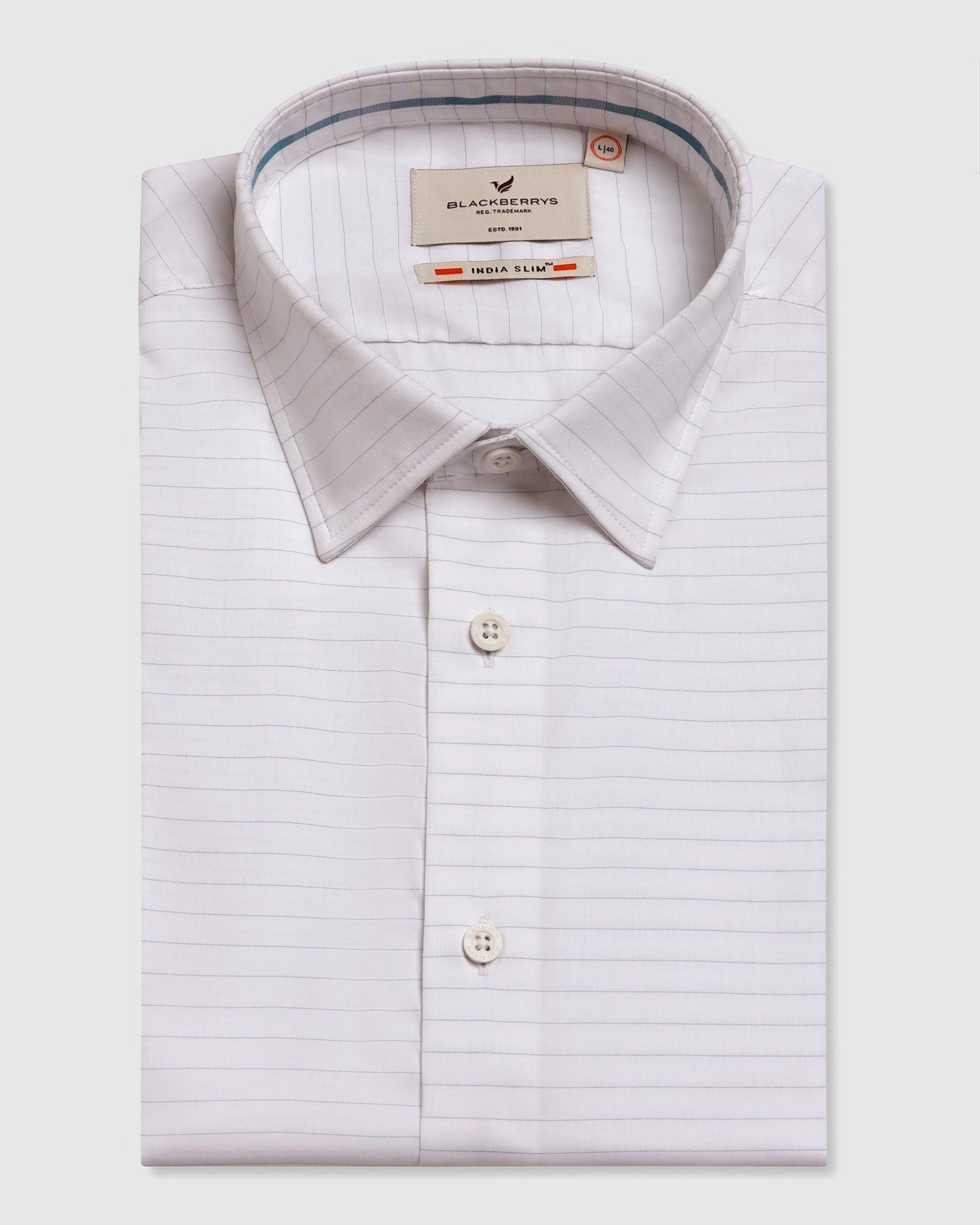 TechPro Formal White Solid Shirt - Theory