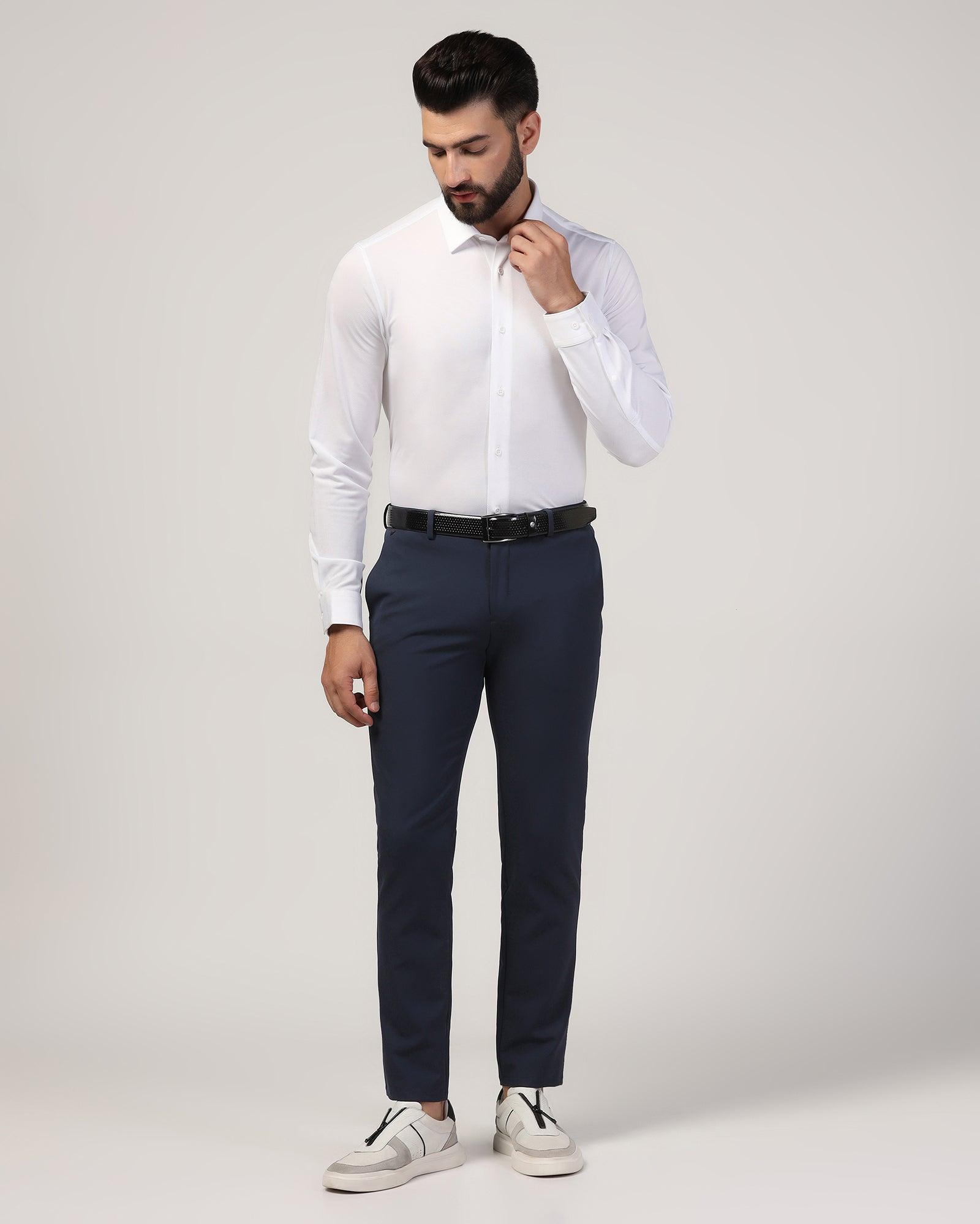 TechPro Formal White Stripe Shirt - Keish - Blackberrys