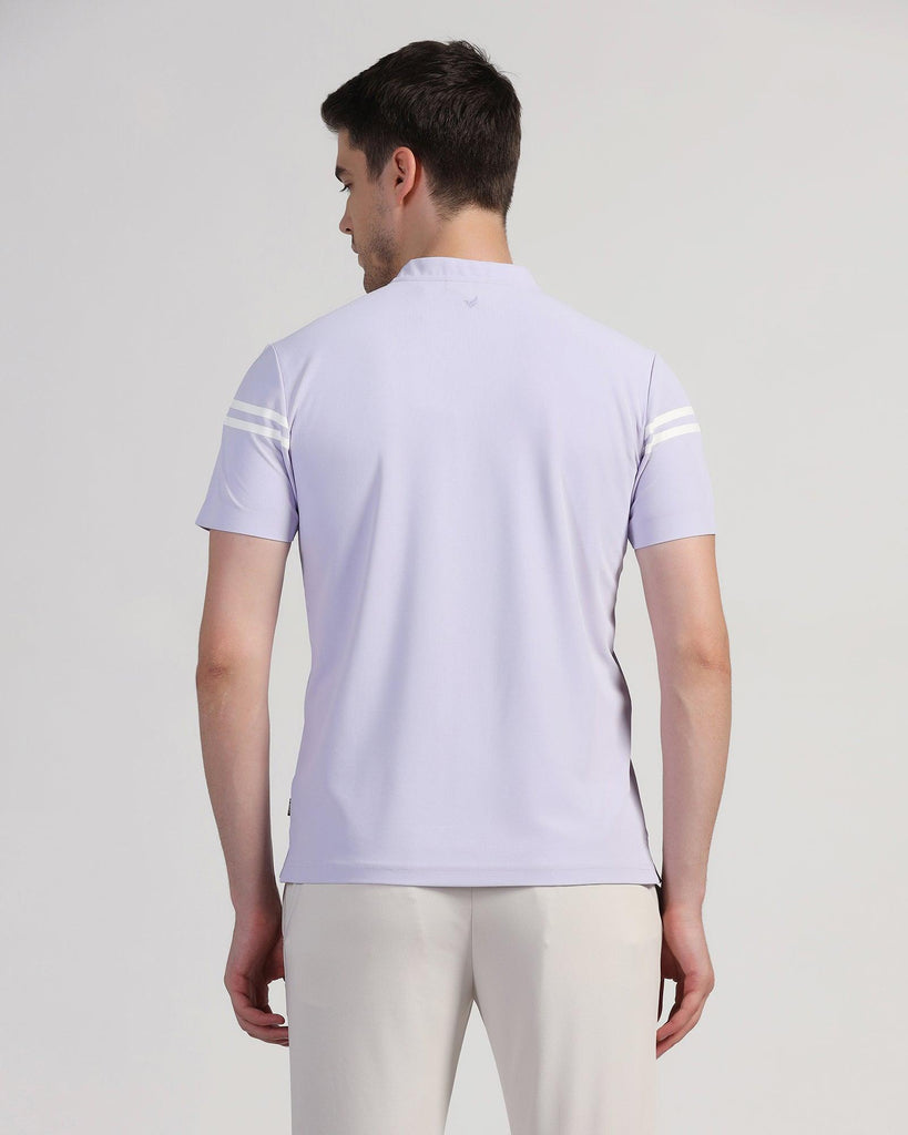 TechPro Polo Lavender Stripe T-Shirt - Saylor