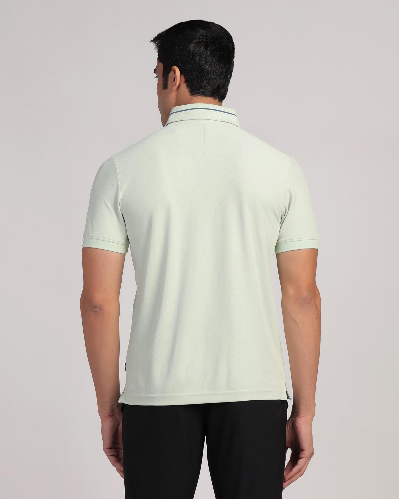 TechPro Polo Mint Solid T-Shirt - Weber