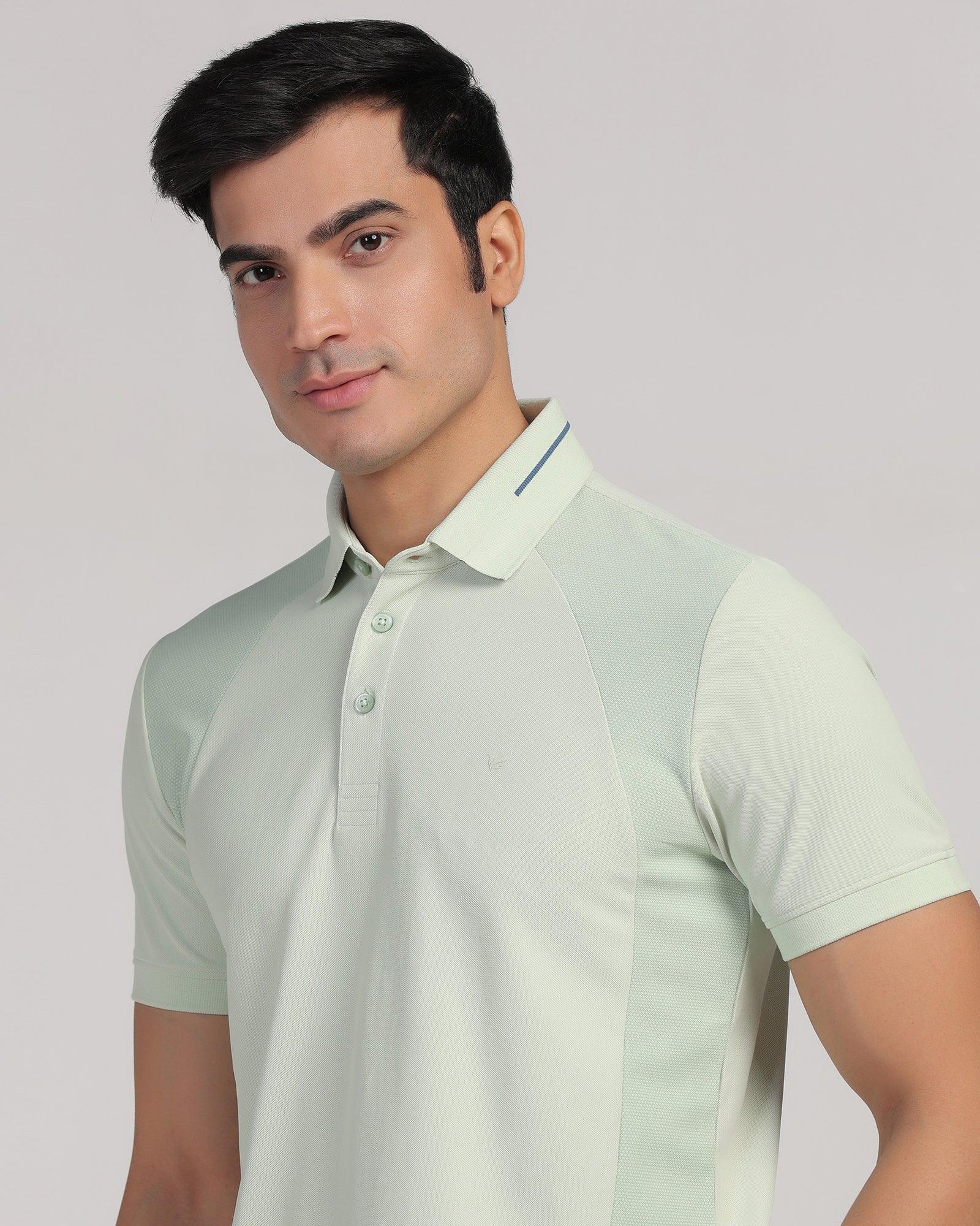 TechPro Polo Mint Solid T-Shirt - Weber