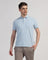 TechPro Polo Powder Blue Solid T-Shirt - Bran