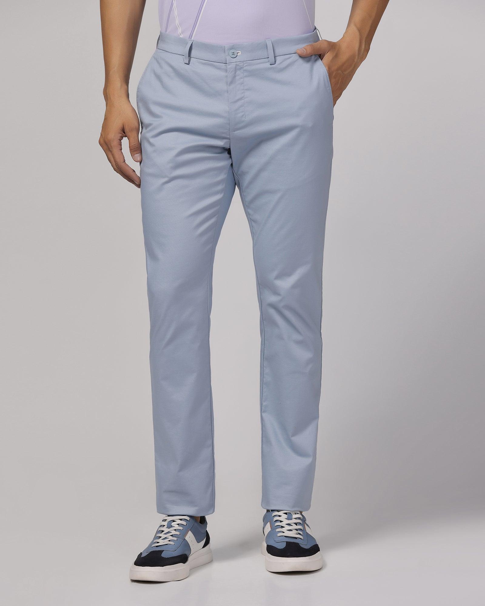 TechPro Slim Comfort B-95 Casual Blue Grey Solid Khaki - Andros - Blackberrys