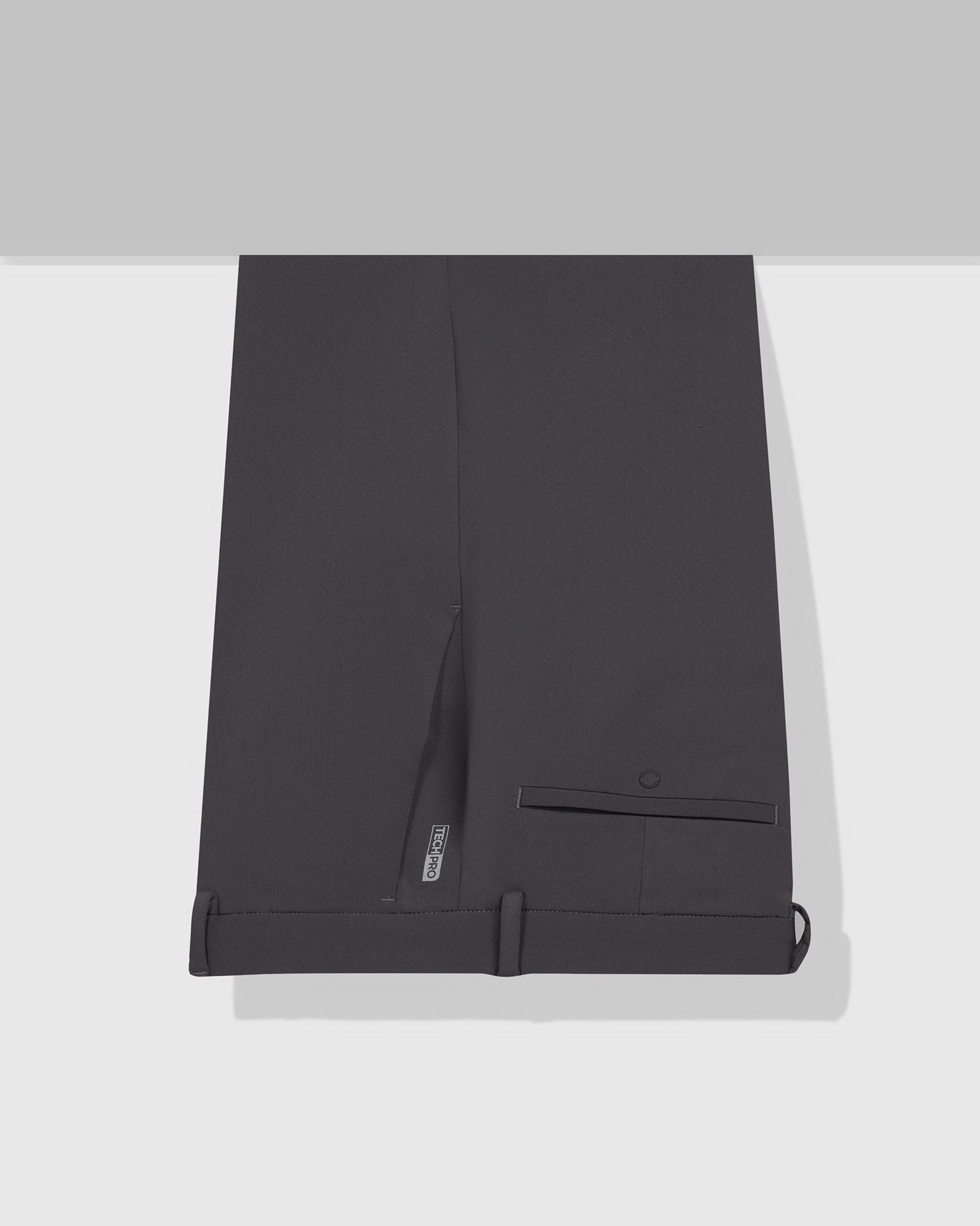 TechPro Slim Comfort B-95 Formal Dark Brown Solid Trouser - Creed