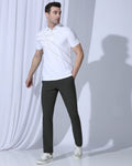 TechPro Slim Comfort B-95 Formal Olive Solid Trouser - Creed