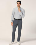 TechPro Slim Fit B-91 Formal Grey Solid Trouser - Explorer