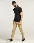 TechPro Slim Fit B-91 Casual Khaki Solid Khakis - Sandy