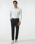 TechPro Slim Fit B-91 Formal Black Solid Trouser - Ashley