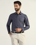 Temp Tech Formal Navy Textured Shirt - Vogue