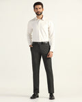 Temp Tech Slim Comfort B-95 Formal Black Textured Trouser - Iceberg
