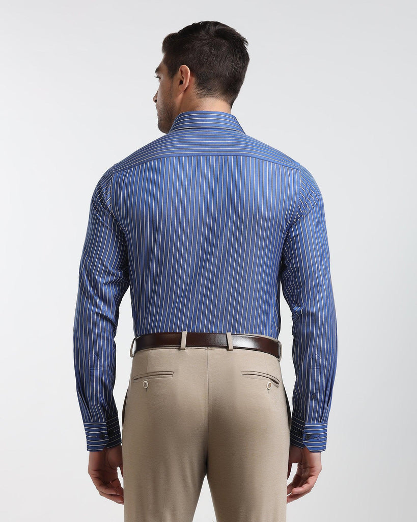 Temp Tech Formal Blue Stripe Shirt - Carmen