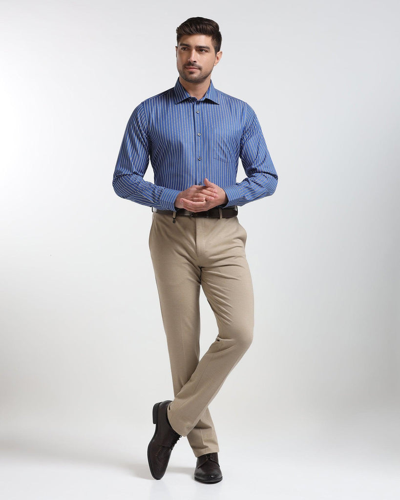 Temp Tech Formal Blue Stripe Shirt - Carmen