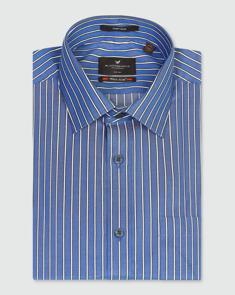 Temp Tech Formal Blue Stripe Shirt - Carmen