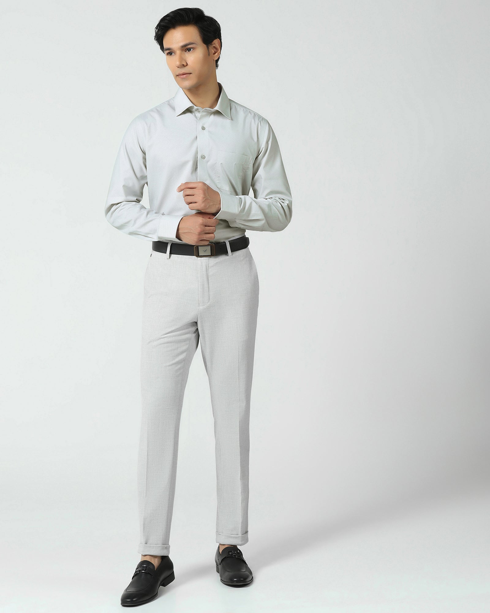 Temp Tech Formal Mint Textured Shirt - Vogue