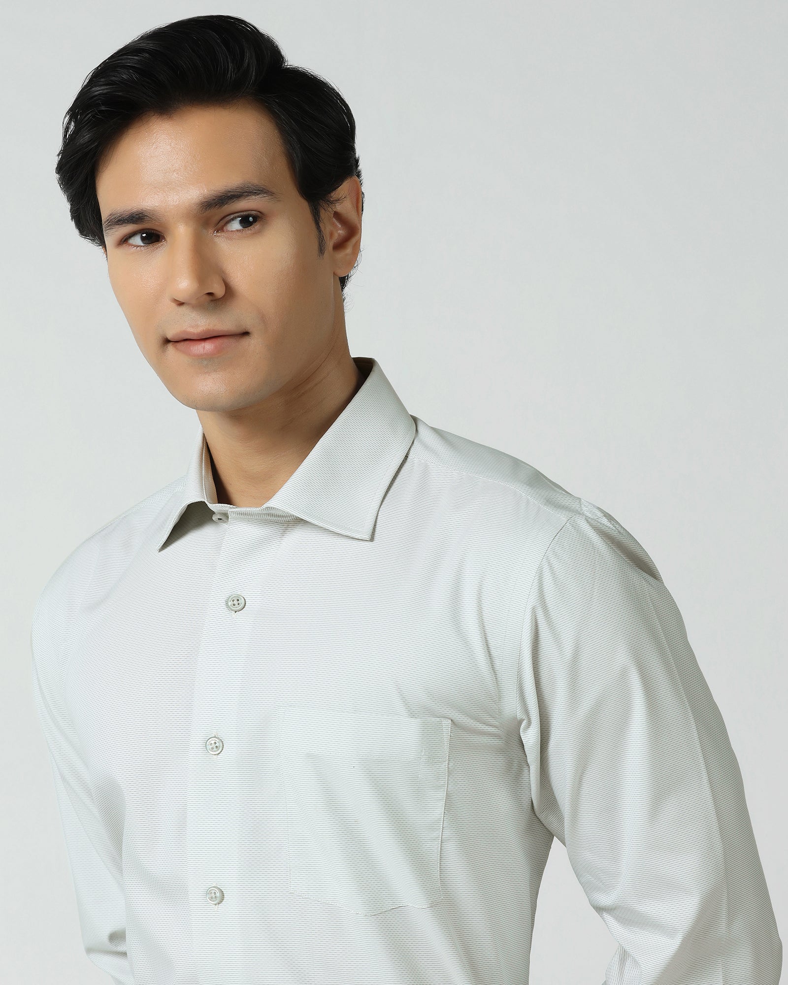 Temp Tech Formal Mint Textured Shirt - Vogue