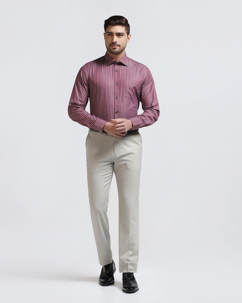 Temp Tech Formal Red Stripe Shirt - Carmen