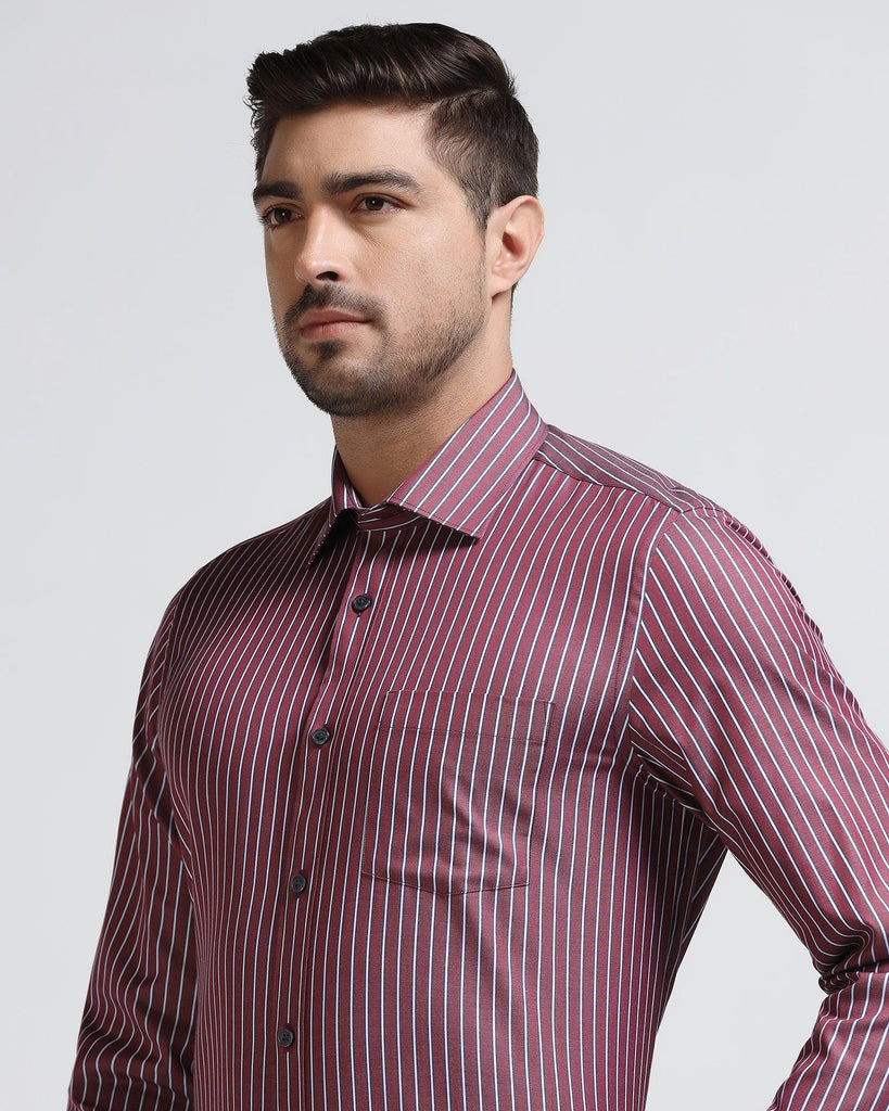 Temp Tech Formal Red Stripe Shirt - Carmen