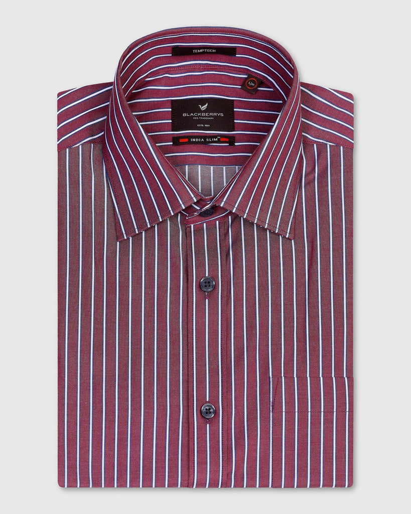 Temp Tech Formal Red Stripe Shirt - Carmen