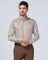 Temp Tech Formal Brown Stripe Shirt - Geneva