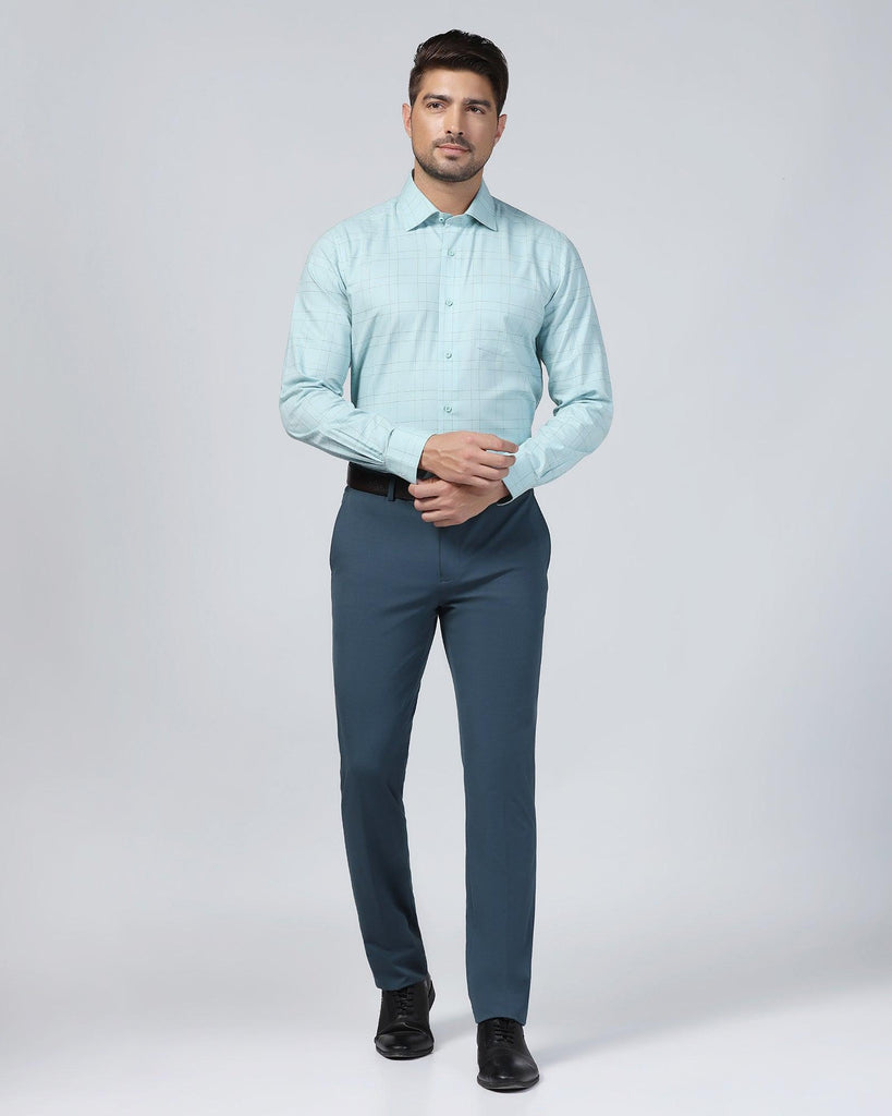 Temp Tech Formal Green Check Shirt - Marwin