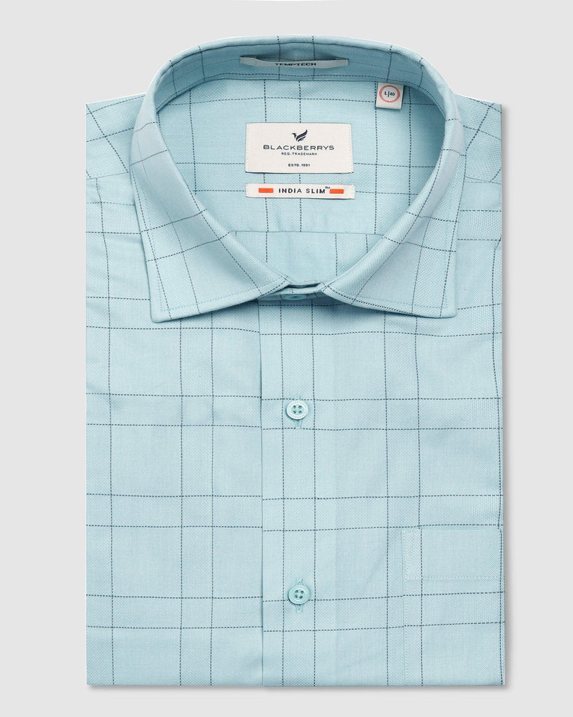 Temp Tech Formal Green Check Shirt - Marwin