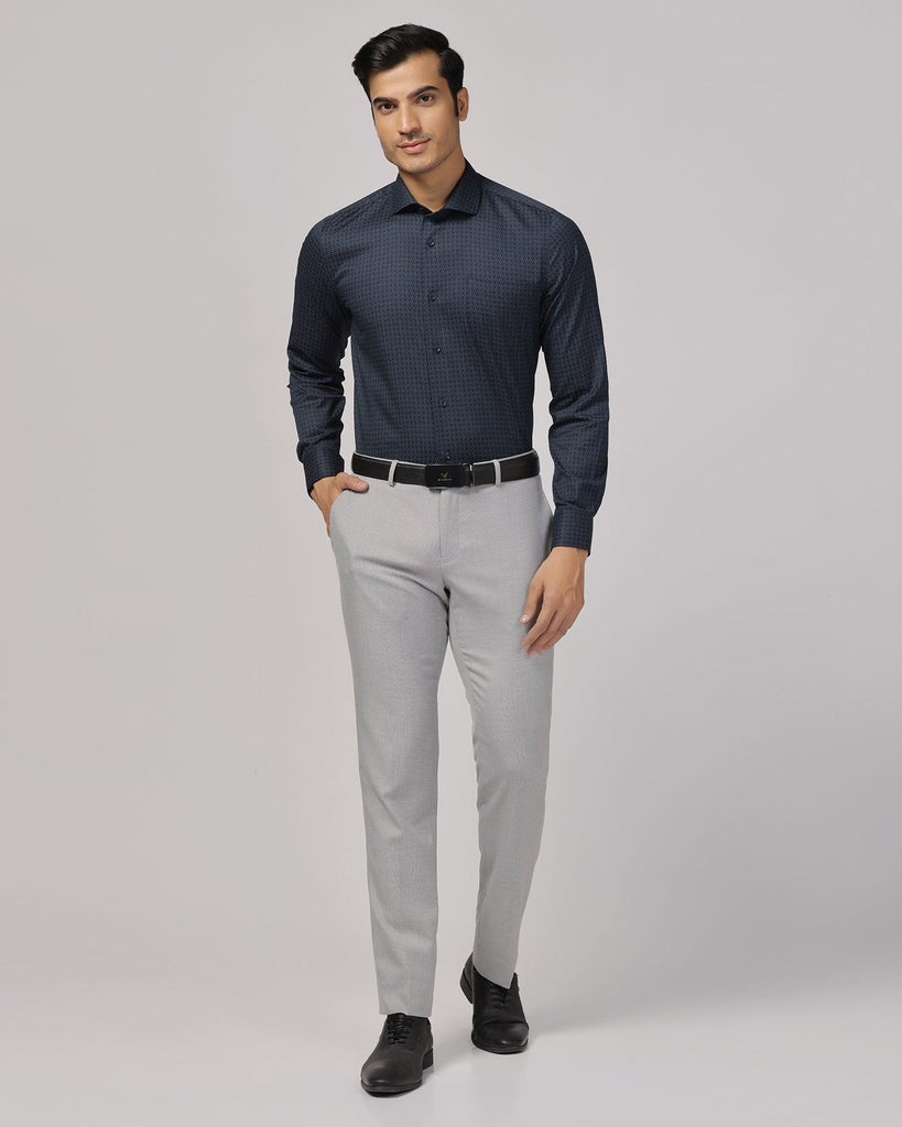 Temptech Formal Navy Printed Shirt - Rafael