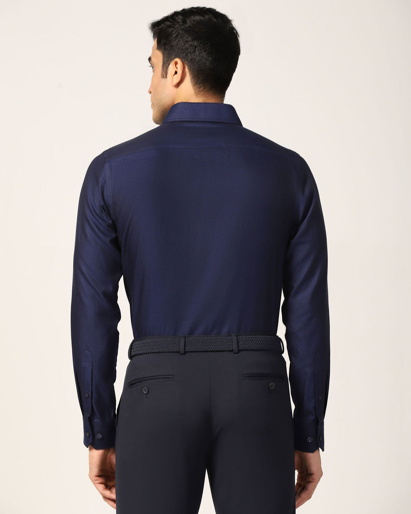 Temp Tech Formal Navy Solid Shirt - Antony