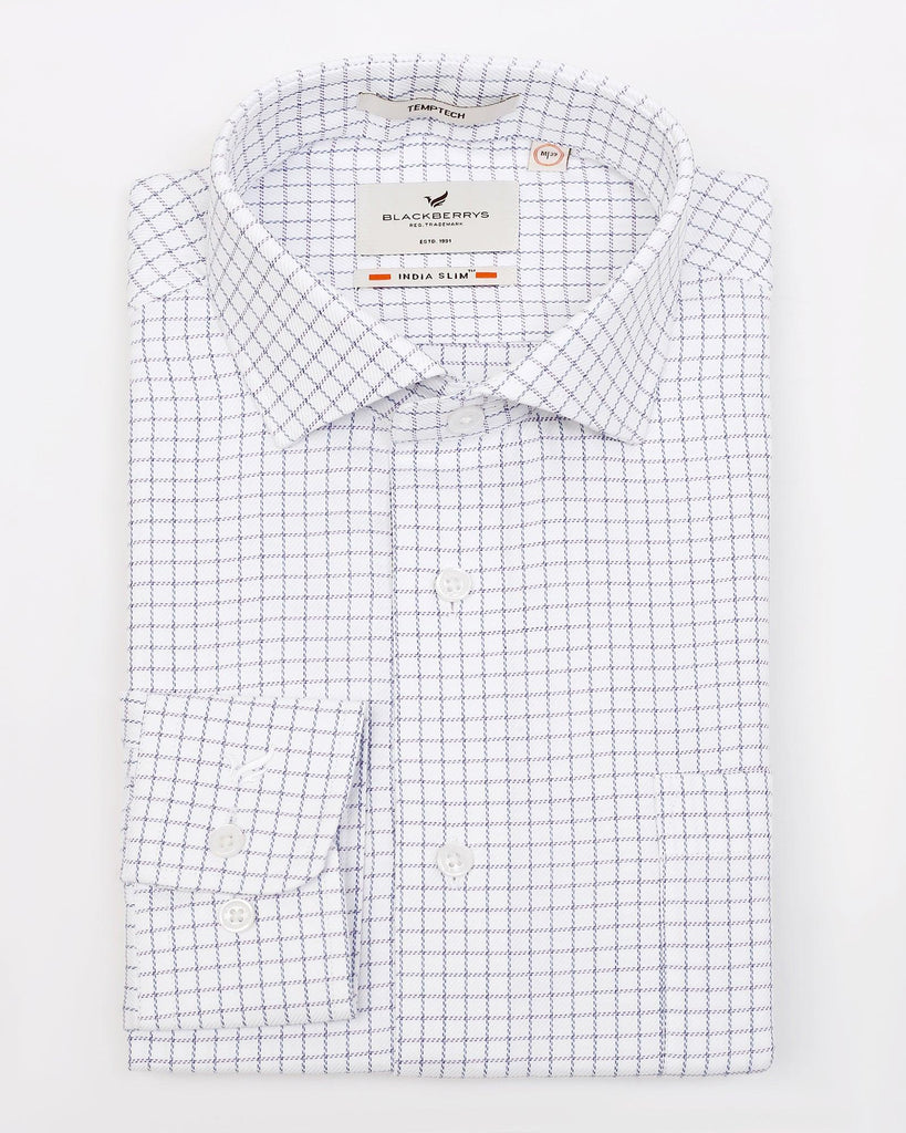 Temp Tech Formal Purple Check Shirt - Symphony