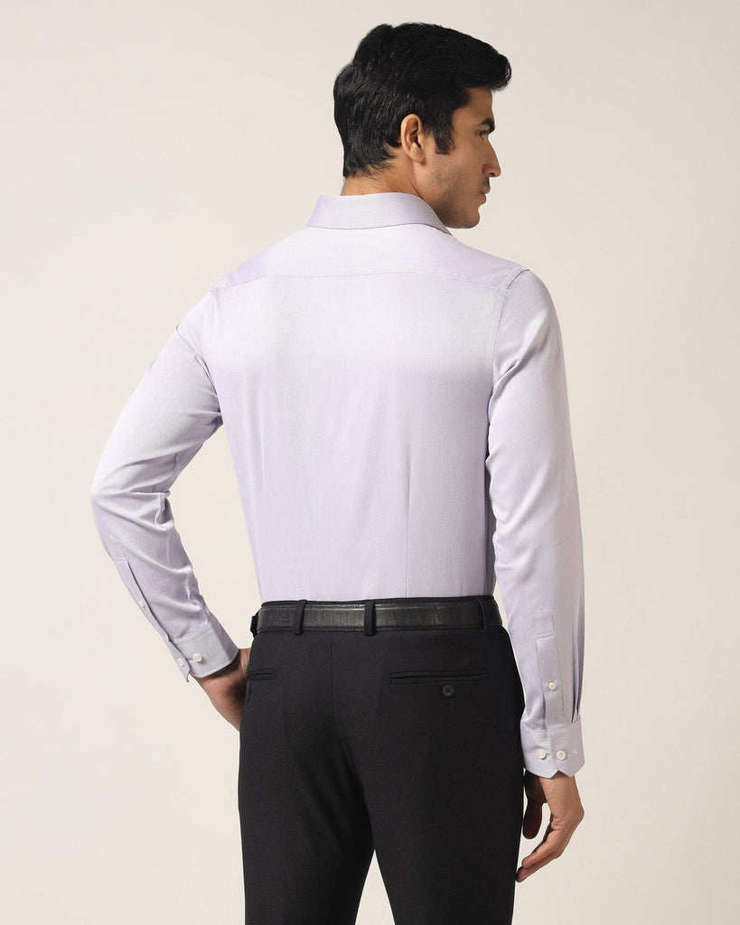 Temp Tech Formal Purple Textured Shirt - Shalom