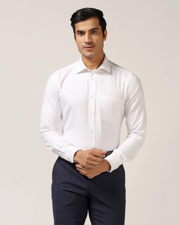 Temp Tech Formal White Solid Shirt - Antony