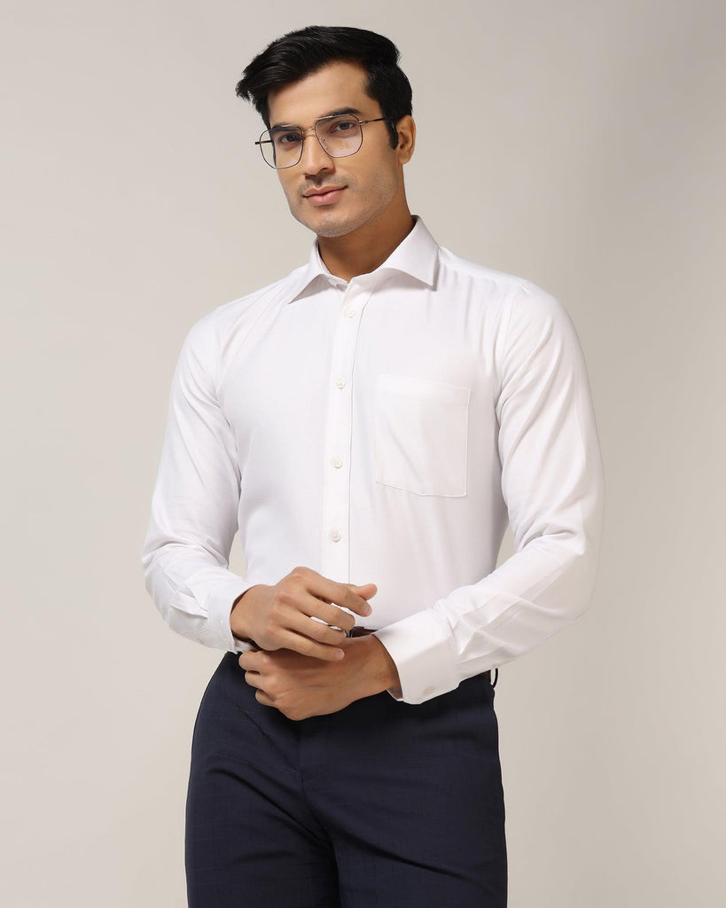 Temp Tech Formal White Solid Shirt - Antony