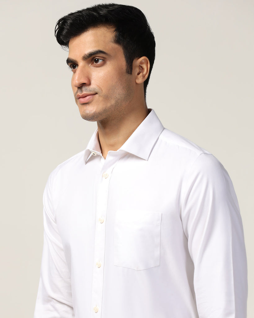 Temp Tech Formal White Solid Shirt - Antony