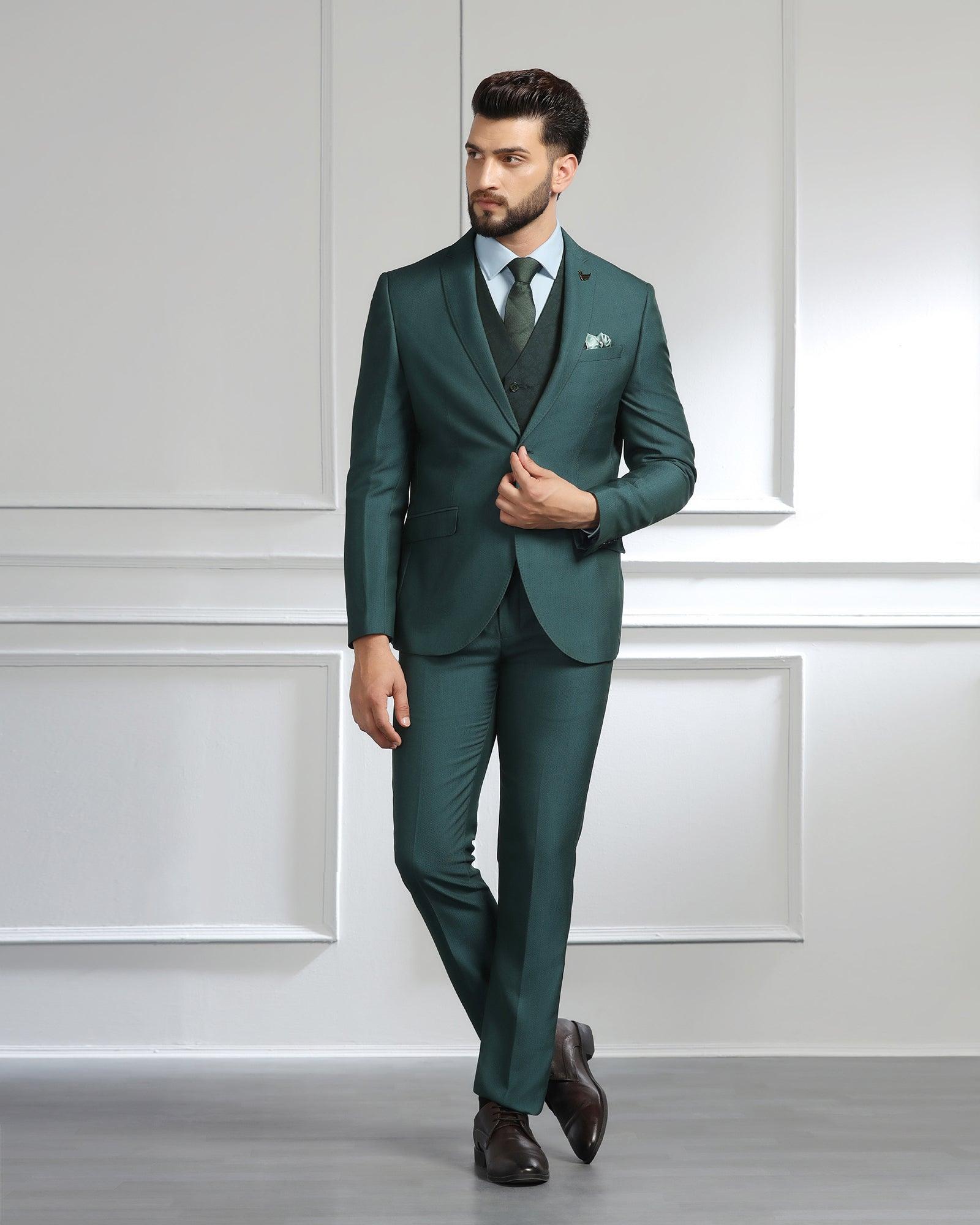 Green Three Piece Suit