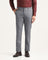 Slim Comfort B-95 Formal Dark Grey Textured Trouser - Lee