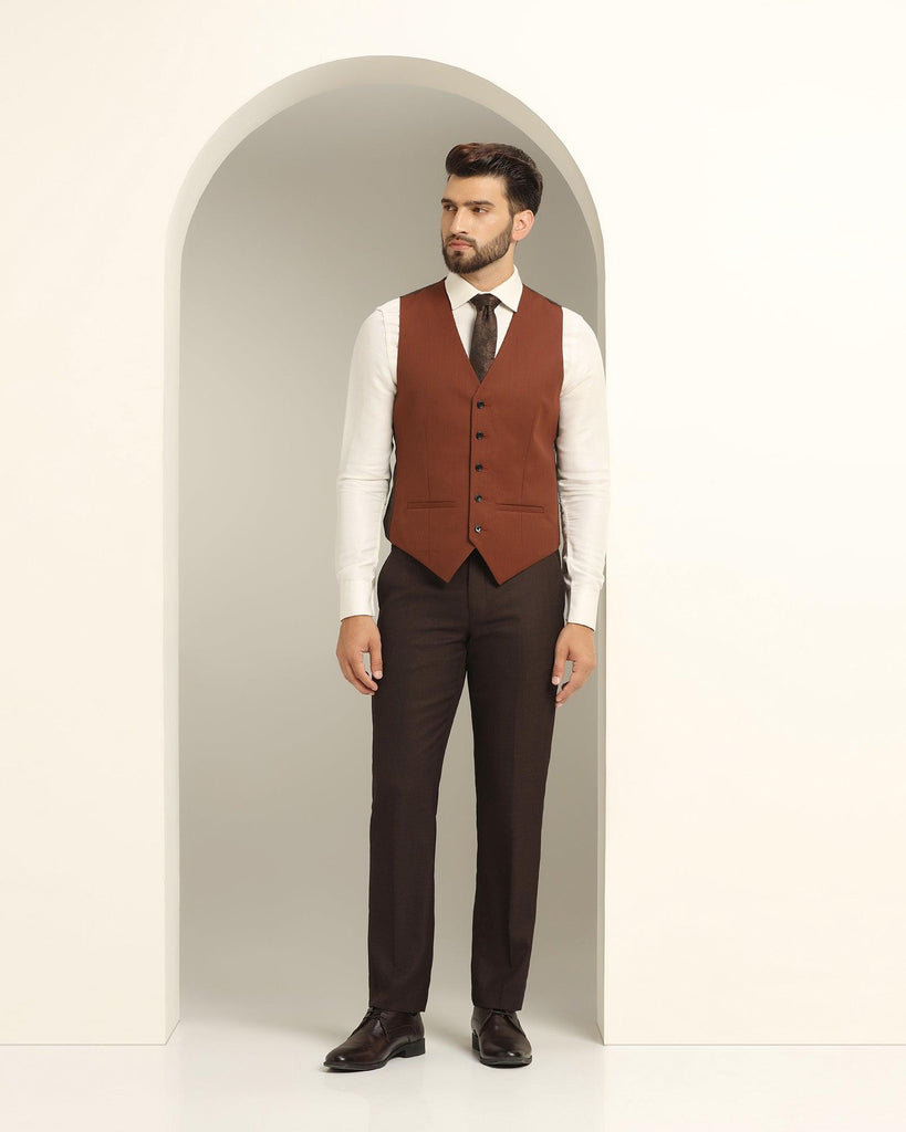 Three Piece Wine Textured Formal Suit - Reddit