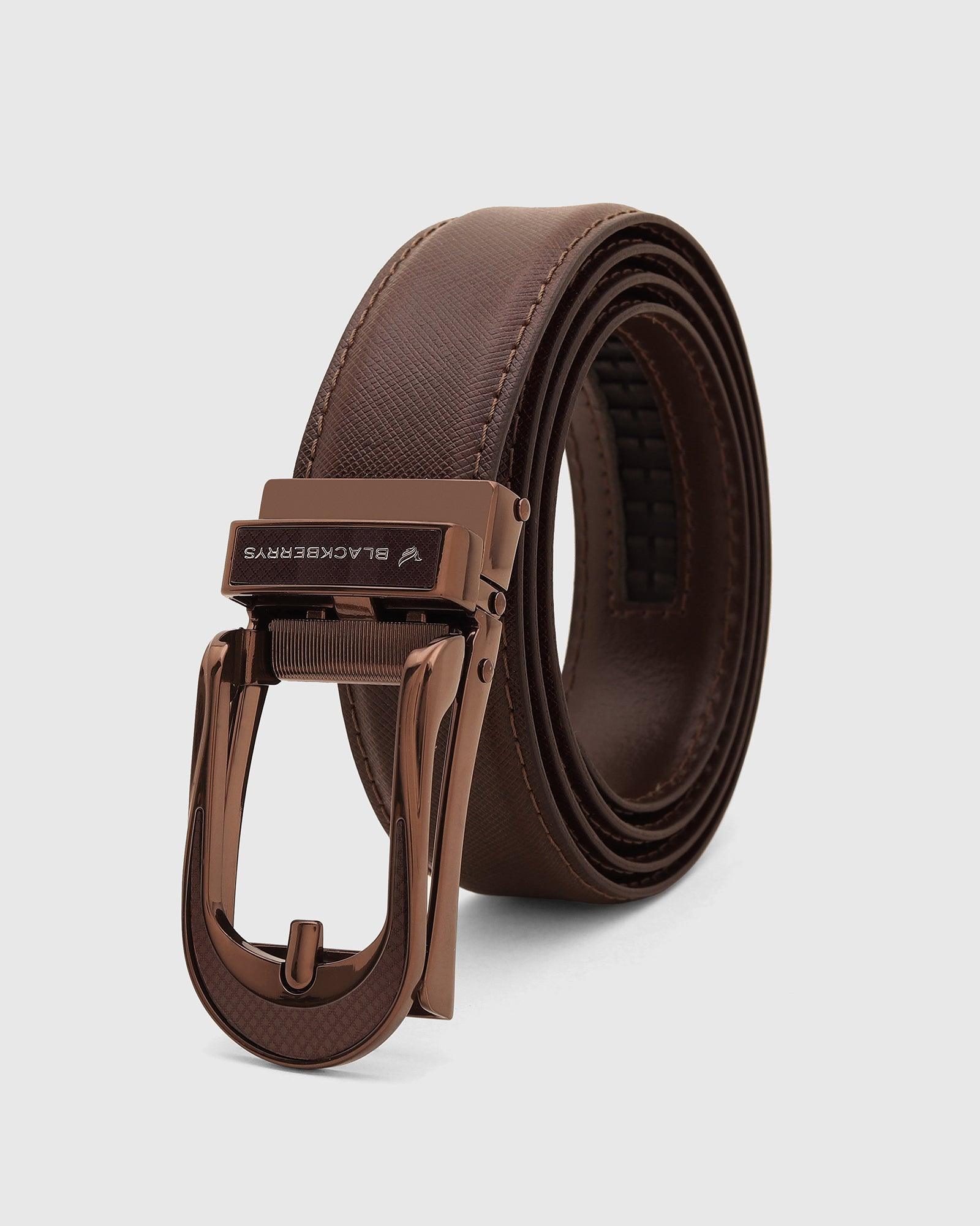 Textured Belt In Brown (New Galenia) - Blackberrys