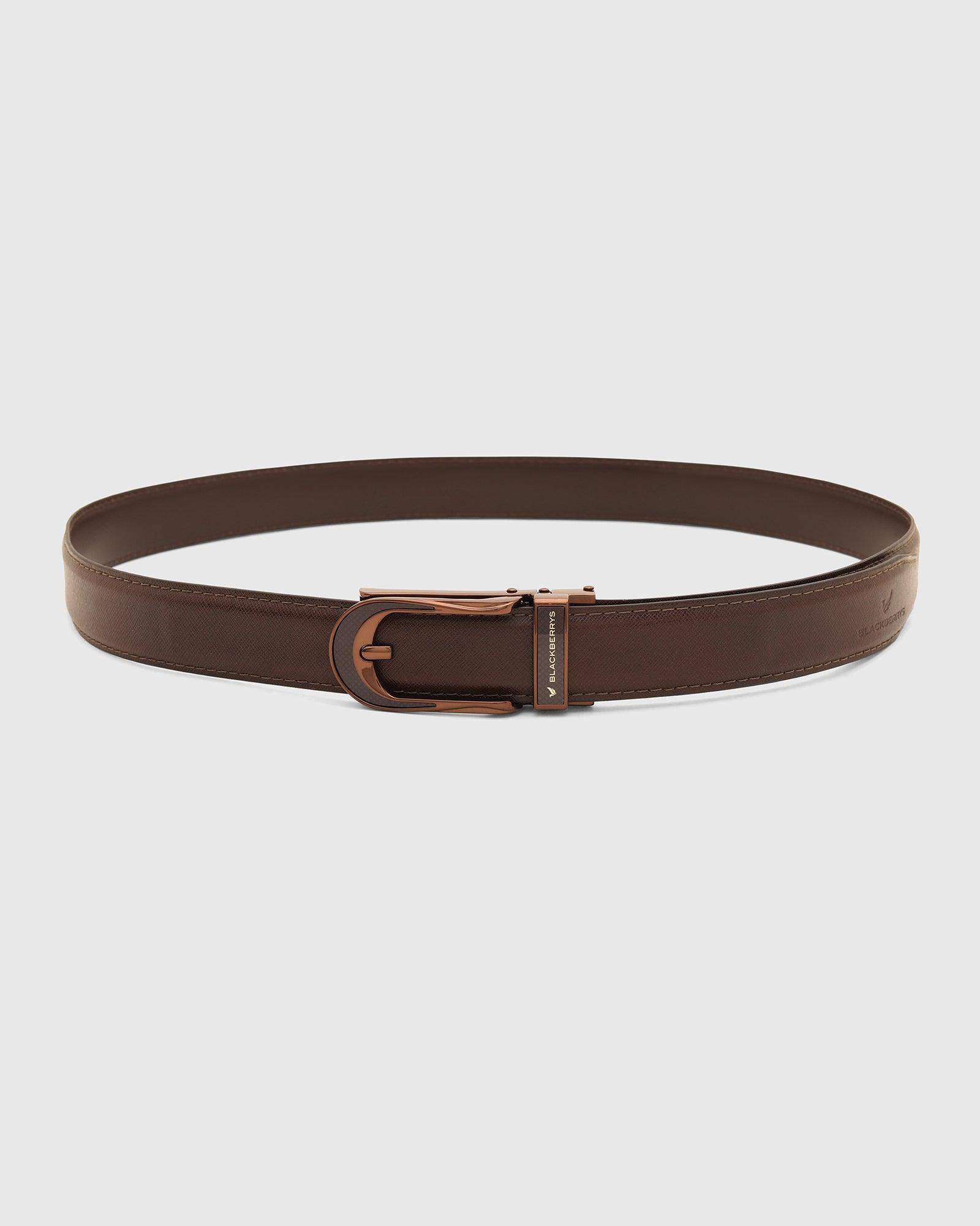 Textured Belt In Brown (New Galenia) - Blackberrys
