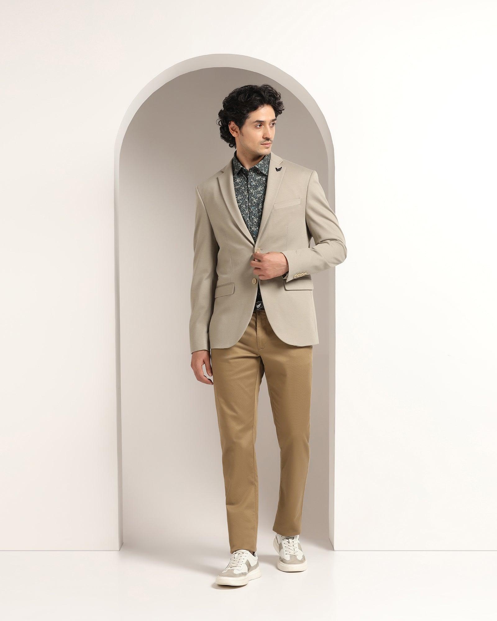 Beige 2025 casual blazer