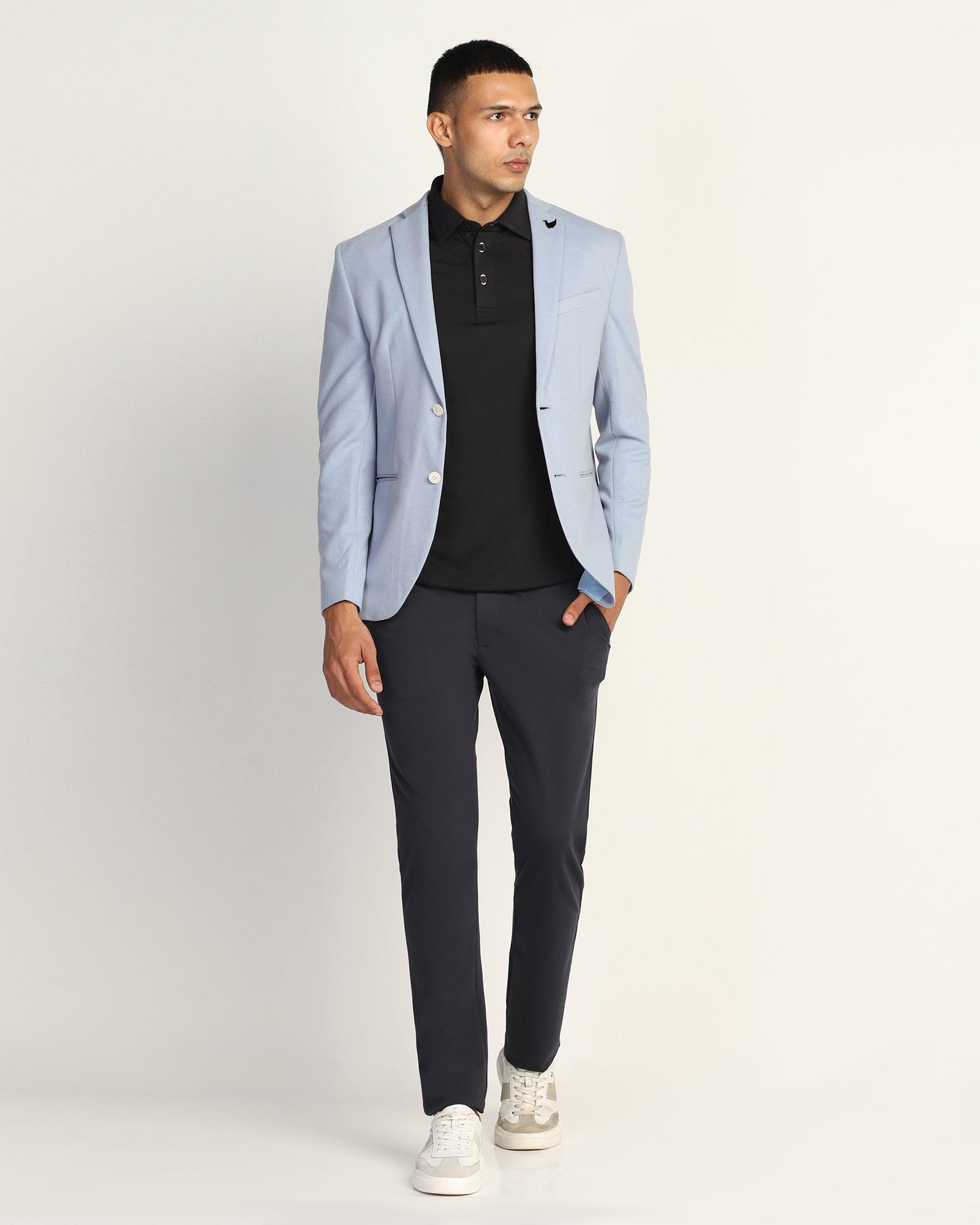 Blue Men's Luxury Suit Long Sleeve Blazer Trousers Coat Wearing Big Pocket  Summer Wear Tailored Safari Jacket 2pcs Coat Pant - AliExpress