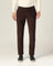 Slim Fit B-91 Casual Brown Textured Khakis - Shelter