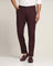 Slim Fit B-91 Casual Burgandy Textured Khakis - Altus