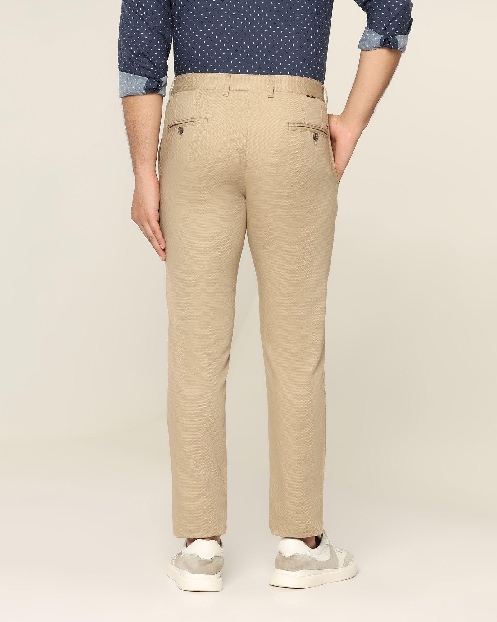 Buy BLACKBERRYS Structured Polyester Cotton Slim Fit Men's Work Wear  Trousers | Shoppers Stop