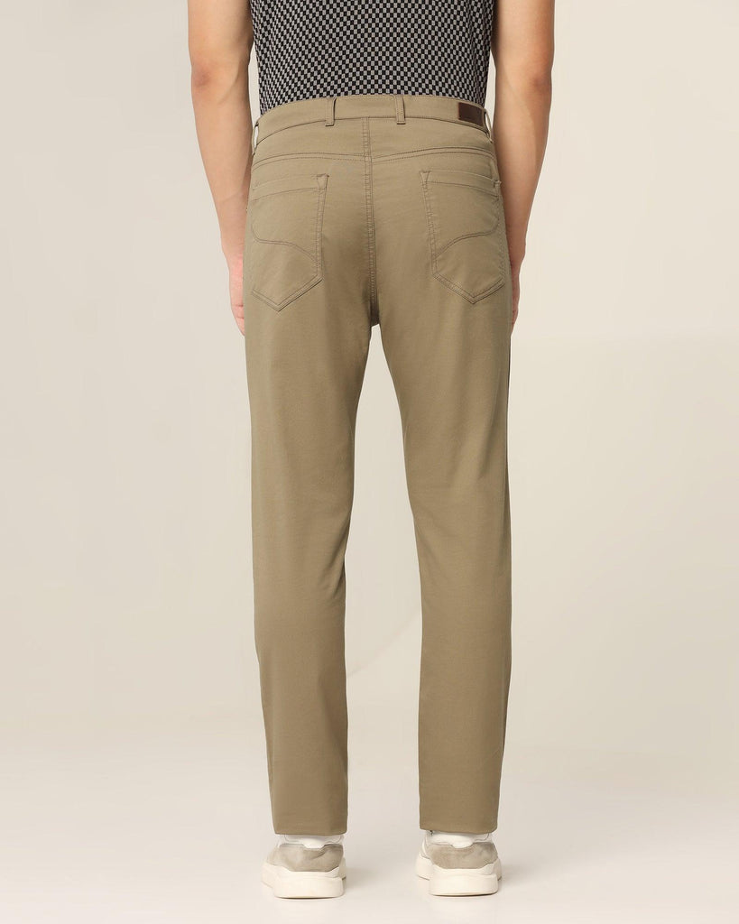 Slim Comfort Casual Mouse Textured Khakis - Segy